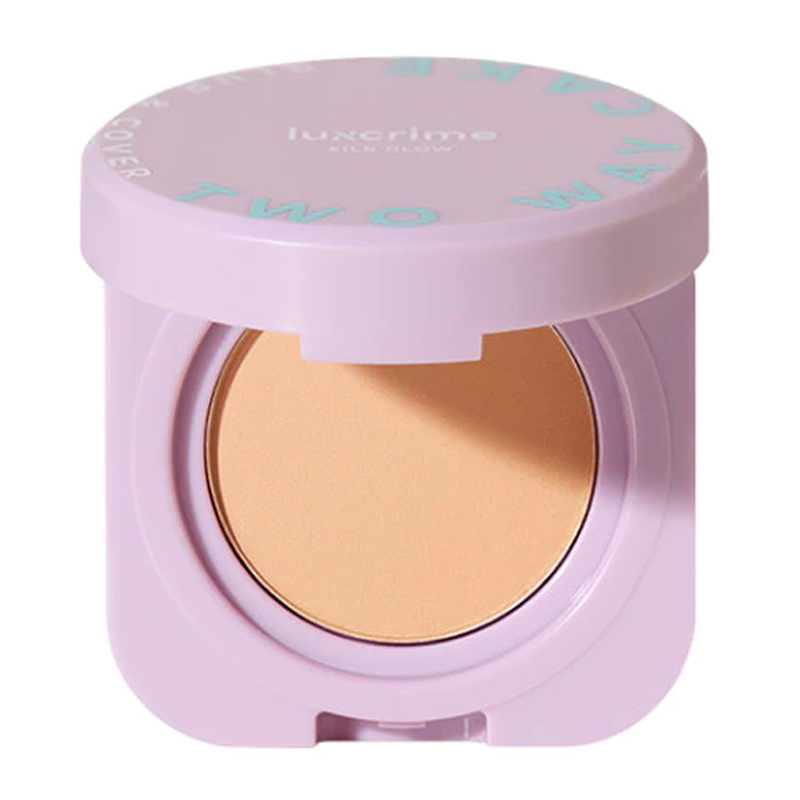 Luxcrime Mini Blur & Cover Two Way Cake Silk Glow Cream Puff | Gogobli