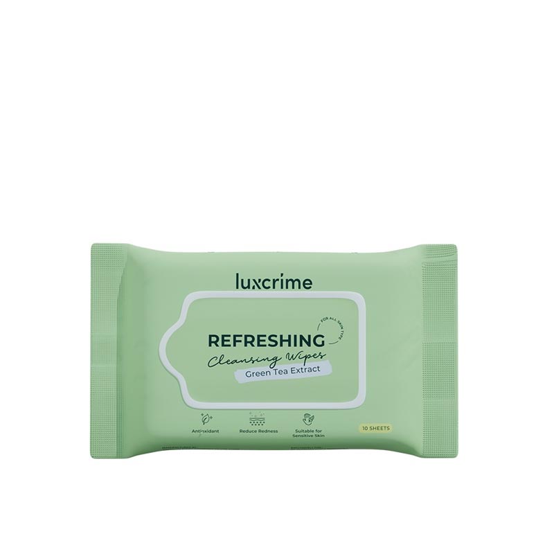 Luxcrime Refreshing Cleansing Wipes 10 Sheets | Gogobli