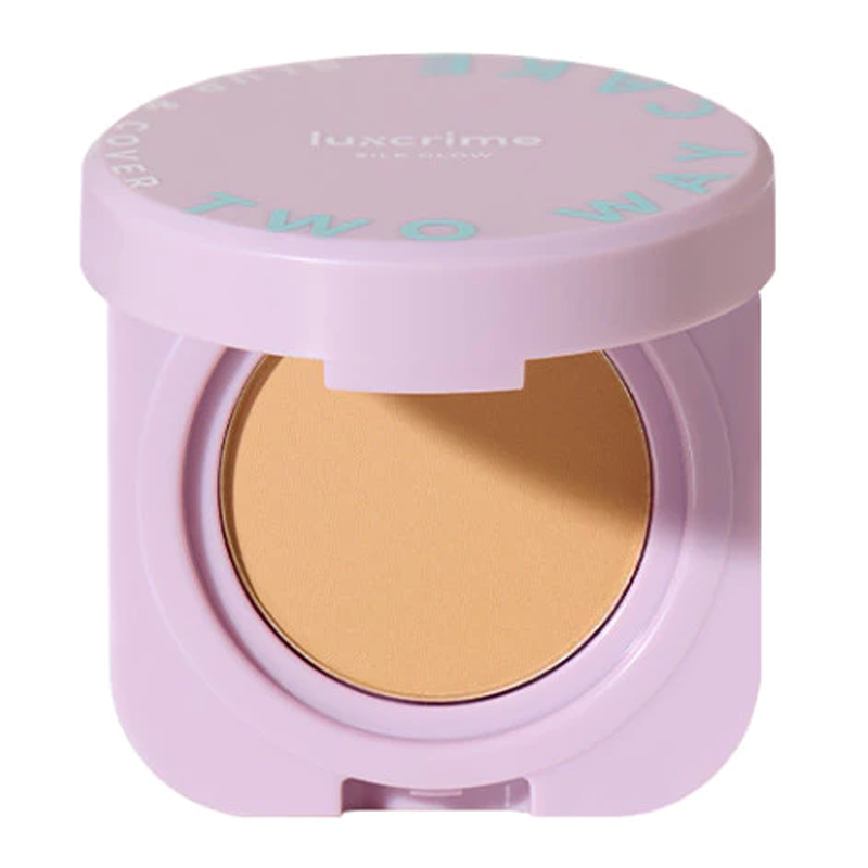 Luxcrime Mini Blur & Cover Two Way Cake Silk Glow Custard | Gogobli