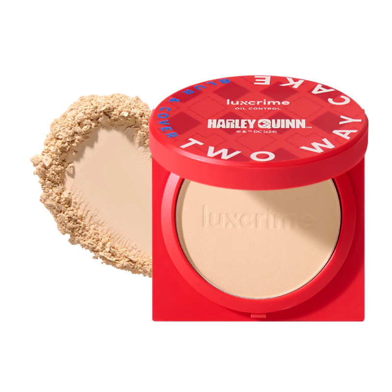 Luxcrime Harley Quinn Blur & Cover Two Way Cake Oil Control Buttercream | Gogobli