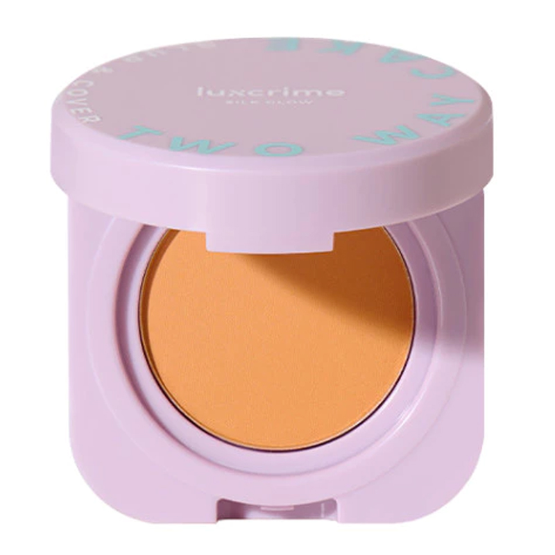 Luxcrime Mini Blur & Cover Two Way Cake Silk Glow Honeycomb | Gogobli