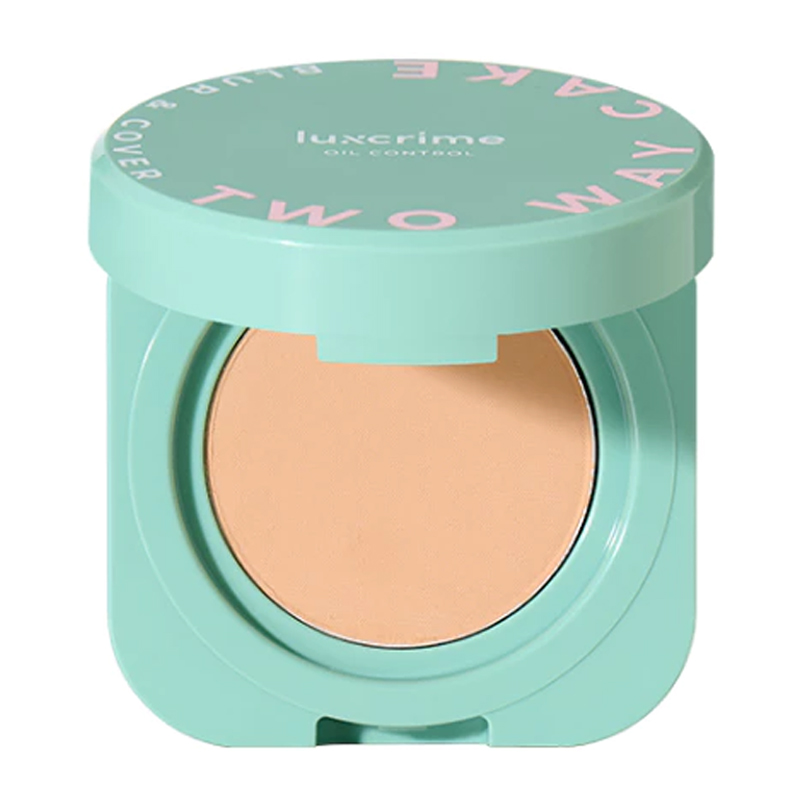 Luxcrime Mini Blur & Cover Two Way Cake Oil Control Cream Puff | Gogobli
