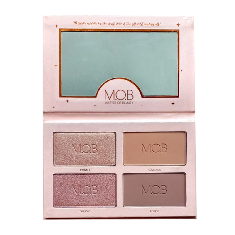 M.O.B Cosmetic The Glowgetter Highlight And Contour Palette | Gogobli