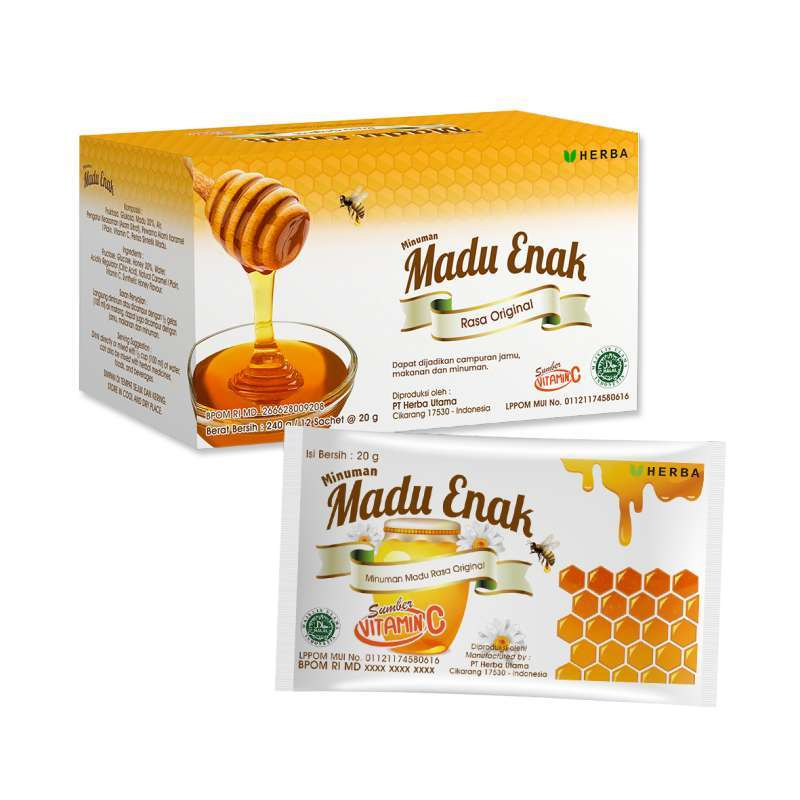 Madu Enak Original Box (12 Sachet @ 20gr) | Gogobli