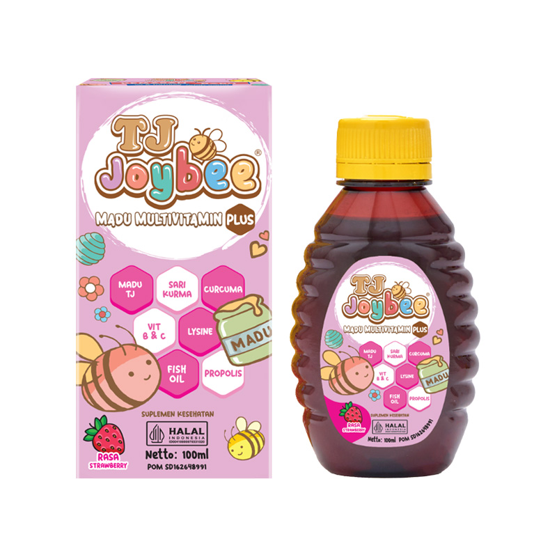 Madu TJ Joybee Madu Multivitamin Strawberry 100ml | Gogobli