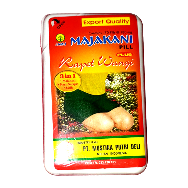 Majakani Rapet Wangi Pill Plus Box (70 Pill @ 180mg) | Gogobli