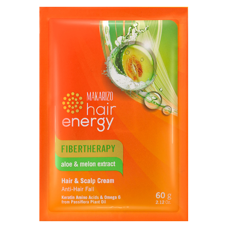 Makarizo Hair Energy Fibertherapy Hair And Scalp Cream Aloe And Melon Extract 60gr | Gogobli