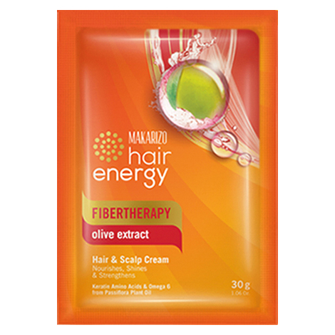 Makarizo Hair Energy Fibertherapy Hair And Scalp Cream Olive Extract 30gr | Gogobli