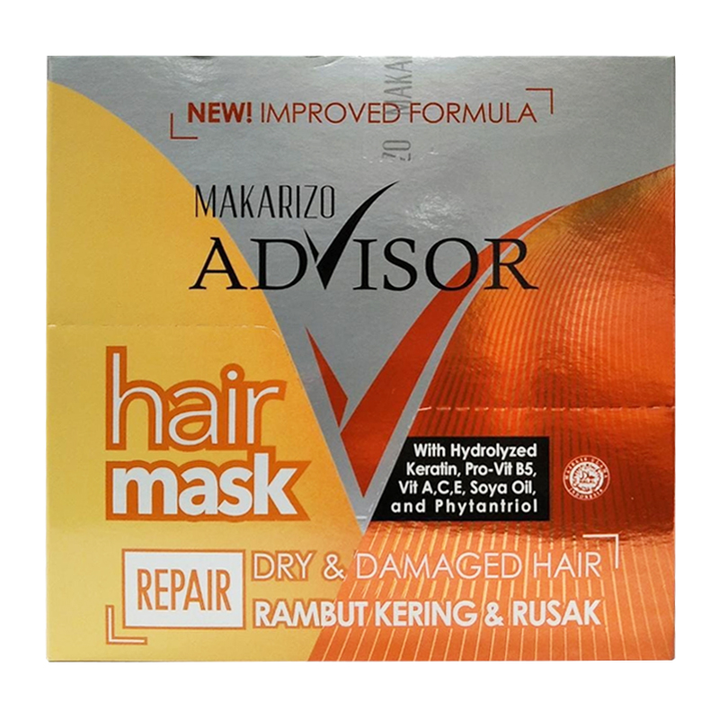 Makarizo Advisor Hair Mask Repair Dry And Damage Hair (15ml X 12s) | Gogobli