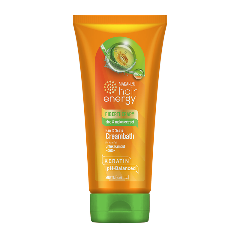 Makarizo Hair Energy Fibertherapy Hair And Scalp Creambath Aloe & Melon Tube 200 Ml | Gogobli