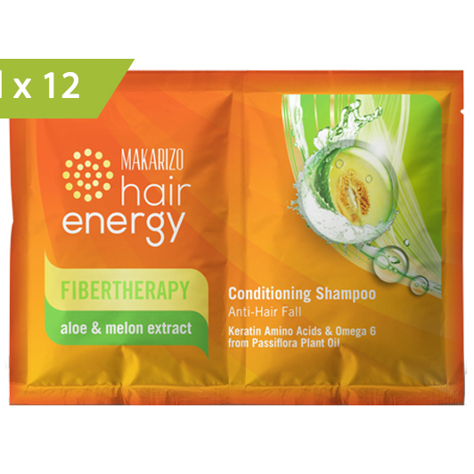 Makarizo Hair Energy Shampoo Aloe And Melon Extract (12s X 9ml) | Gogobli