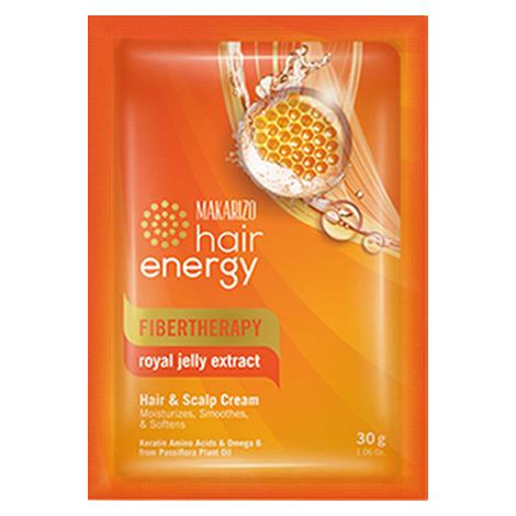 Makarizo Hair Energy Fibertherapy Hair And Scalp Cream Royal Jelly Extract 30gr | Gogobli