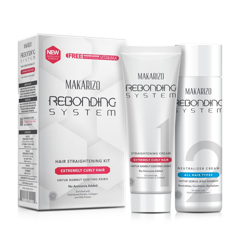 Makarizo Rebonding System Hair Straightening Kit Extremely Curly Hair | Gogobli