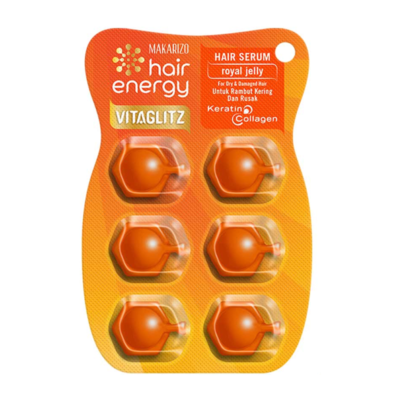 Makarizo Hair Energy Vitaglitz Hair Serum Royal Jelly 6x1ml | Gogobli