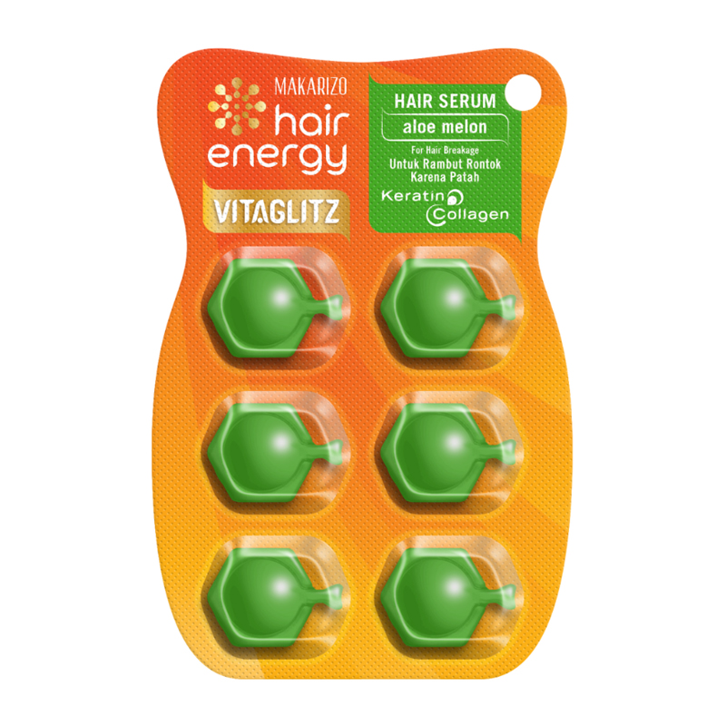 Makarizo Hair Energy Vitaglitz Hair Serum Aloe Melon 6x1ml | Gogobli