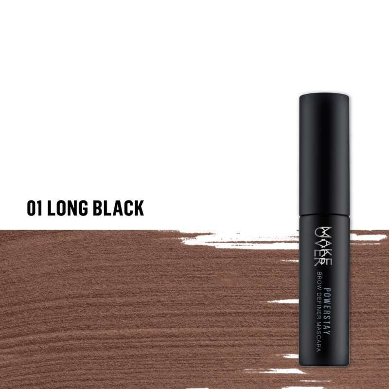 Make Over Powerstay Brow Definer Mascara Long Black 6.5gr | Gogobli