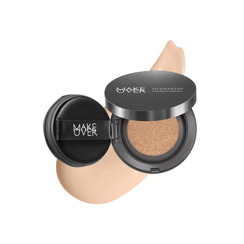 Make Over Hydrastay Lite Glow Cushion W21 Coral Ivory 15gr | Gogobli