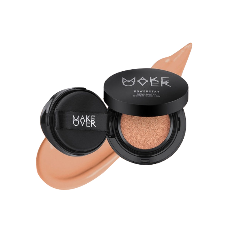 Make Over Powerstay Demi-Matte Cover Cushion C31 Pink Beige 15gr | Gogobli