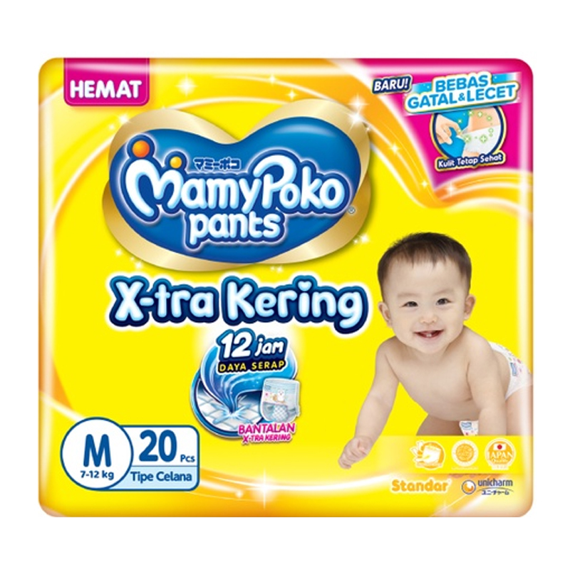 MamyPoko Pants X-Tra Kering Standar (Tipe Celana) M 20pcs | Gogobli
