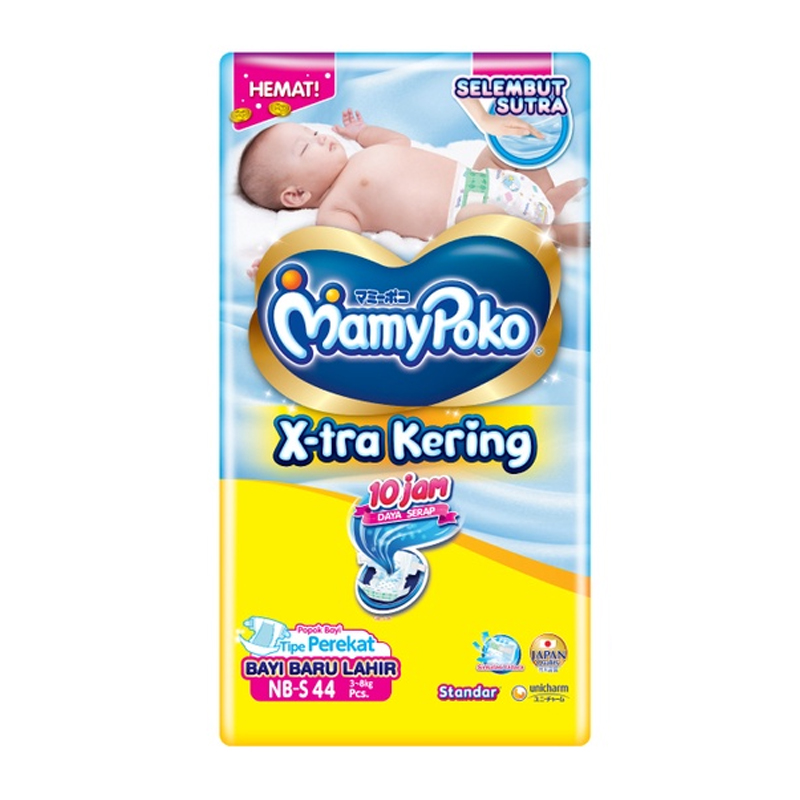 MamyPoko X-Tra Kering (Tipe Perekat) NB-S 44pcs | Gogobli