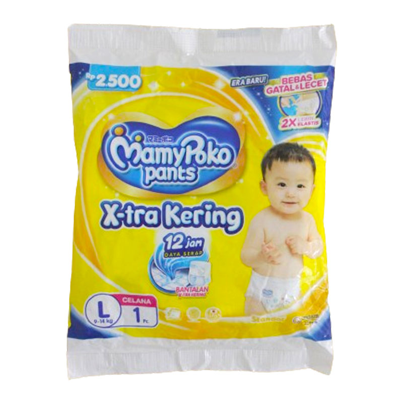 MamyPoko Pants X-Tra Kering Standar (Tipe Celana) L 1pc | Gogobli