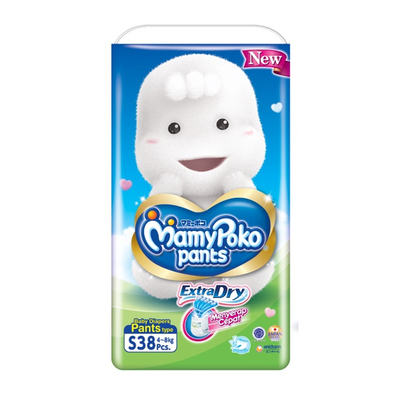 MamyPoko Pants ExtraDry (Tipe Celana) S 38pcs | Gogobli