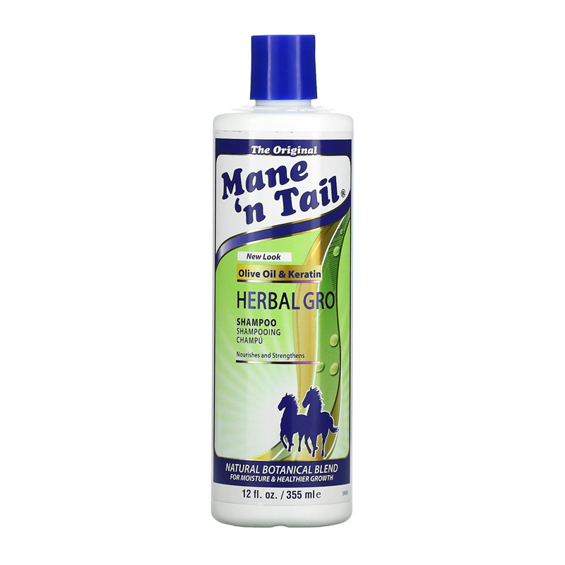 Mane N Tail Shampoo Herbal Gro Olive Oil And Keratin 355ml | Gogobli