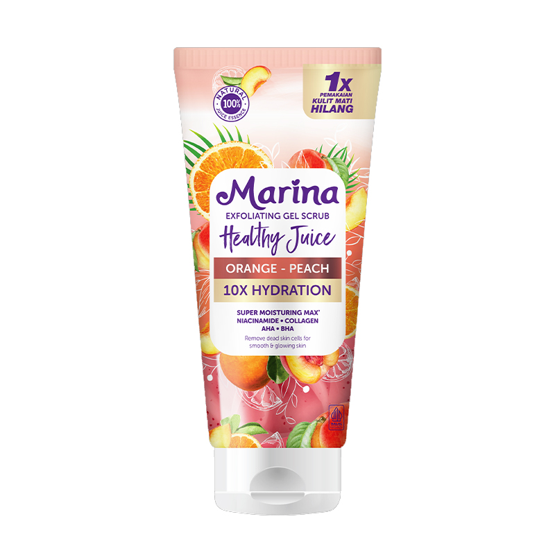 Marina Exfoliating Gel Scrub Healthy Juice Orange Peach 150ml | Gogobli