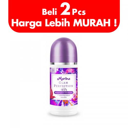 Marina Antiperspirant Deodorant Roll On Glam Perfection 45ml (BELI 2pcs LEBIH MURAH) | Gogobli