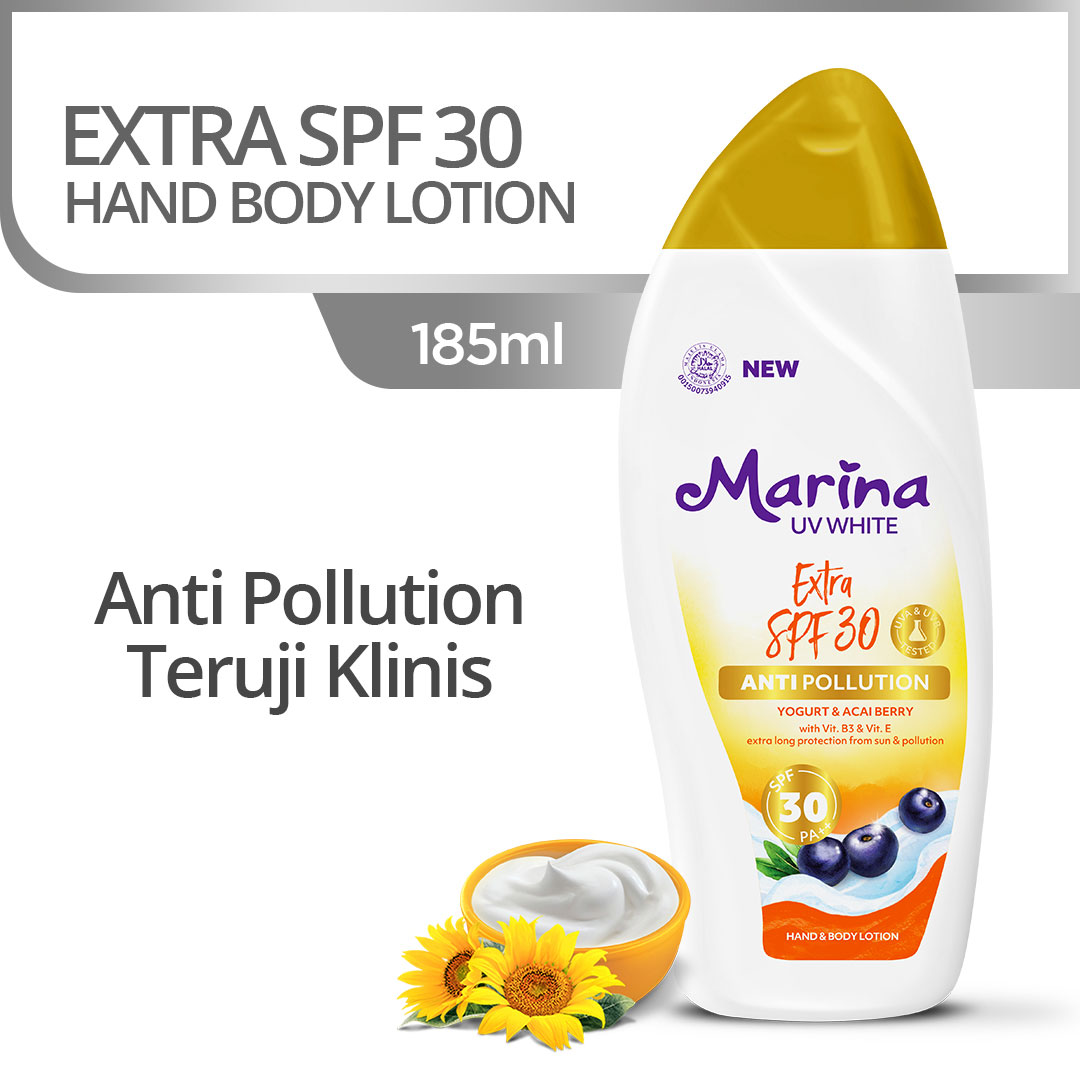 Marina Hand And Body Lotion UV White Extra SPF30 185ml | Gogobli