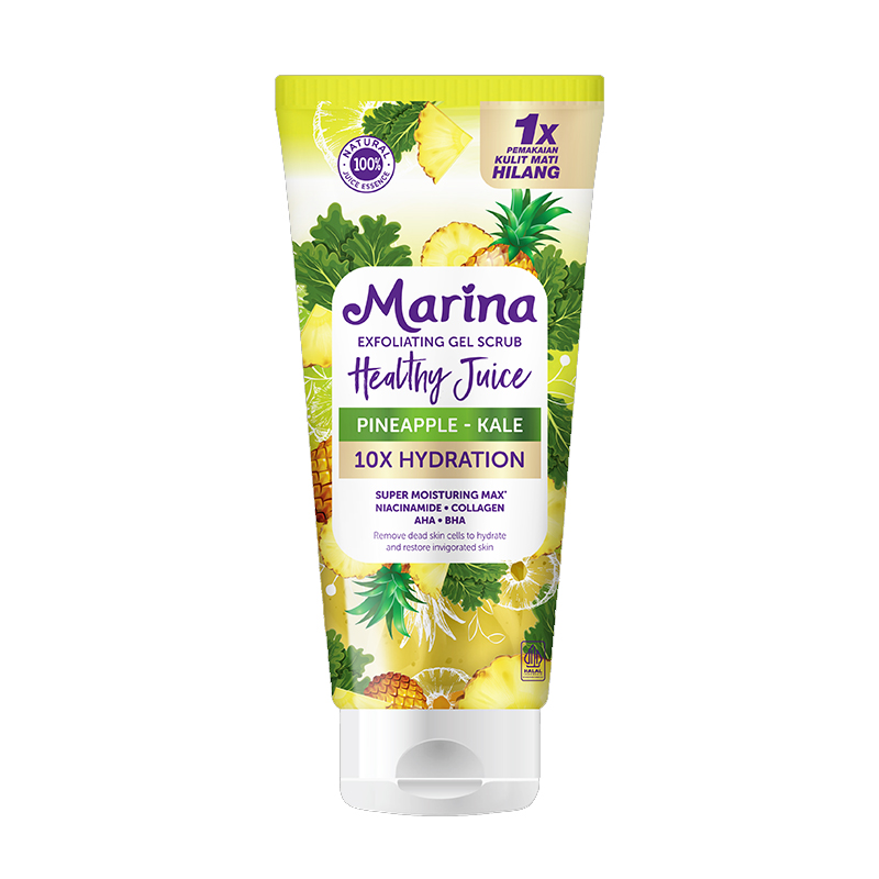 Marina Exfoliating Gel Scrub Healthy Juice Pineapple Kale 150ml | Gogobli