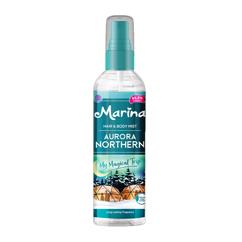 Marina Hair And Body Mist Hijab Aurora Northern 100ml | Gogobli