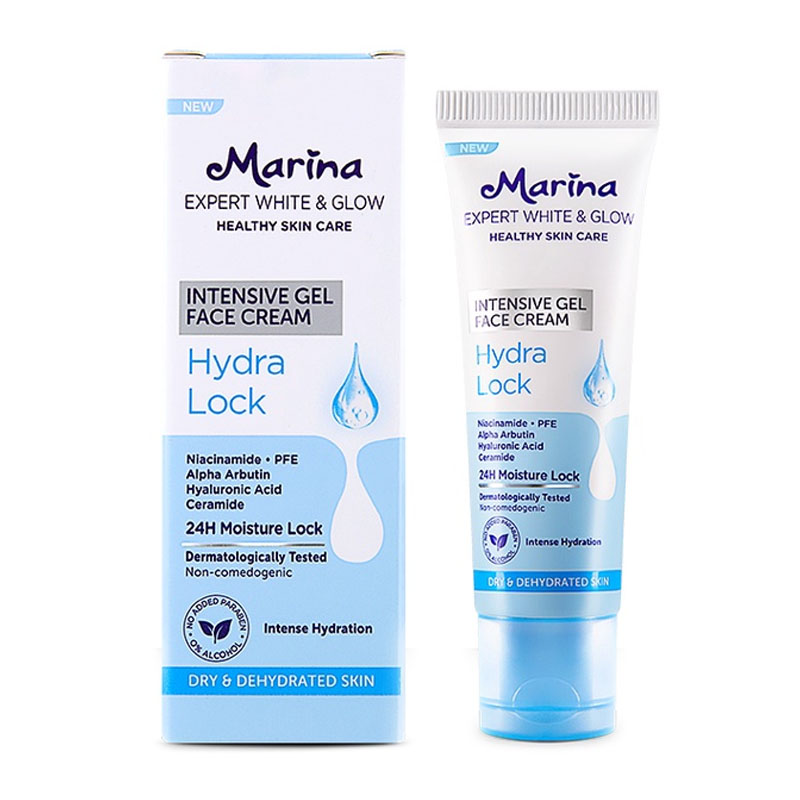 Marina Expert White & Glow Intensive Gel Face Cream Hydra Lock 20ml | Gogobli