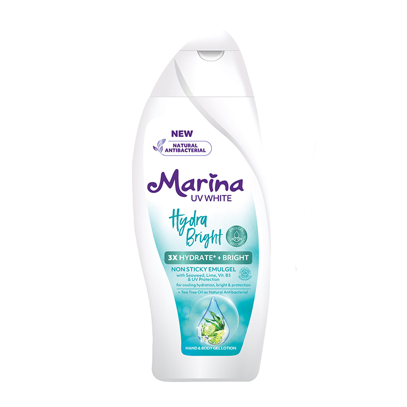 Marina Hand Body Lotion UV White Hydra Bright 185ml (ED: Feb 24) | Gogobli