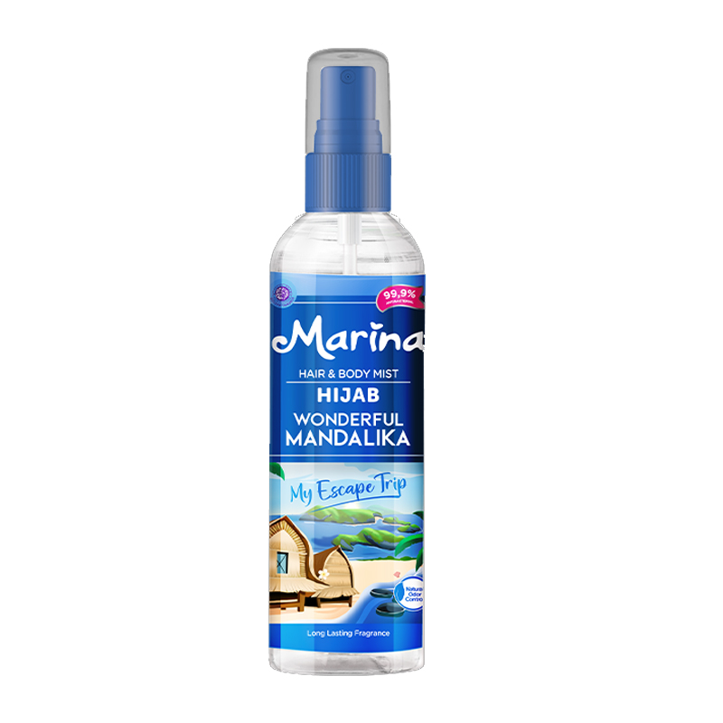 Marina Hair And Body Mist Hijab Wonderful Mandalika 100ml | Gogobli