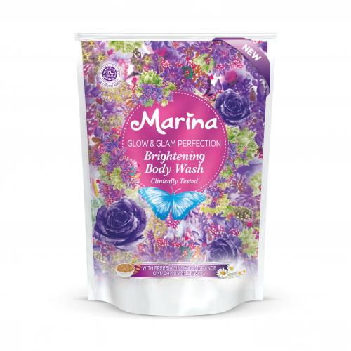 Marina Brightening Body Wash Glow And Glam Perfection Refill 400ml | Gogobli