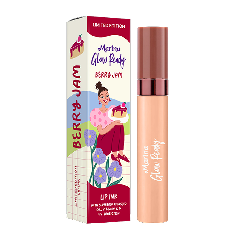 Marina Glow Ready Limited Edition Lip Ink LE02 Berry Jam 4ml | Gogobli