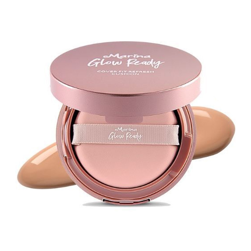 Marina Glow Ready Cover Fit Refresh Cushion SPF30+++ Natural Beige 15gr | Gogobli