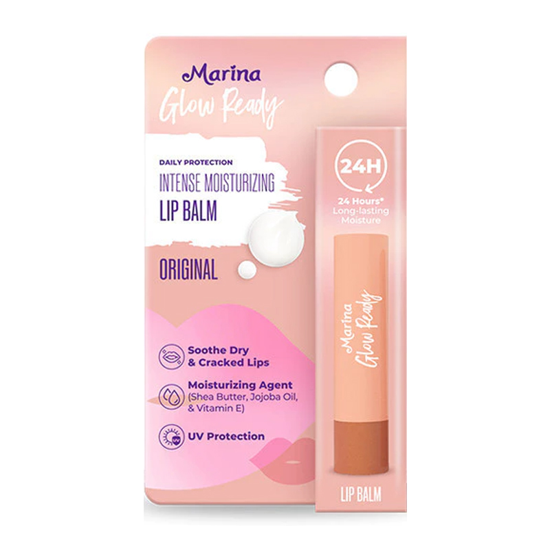 Marina Glow Ready Intense Moisturizing Lip Balm 01. Original 2.9gr | Gogobli