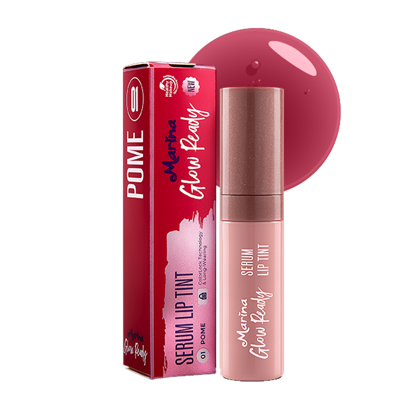 Marina Glow Ready Serum Lip Tint 01. Pome 2.8ml | Gogobli