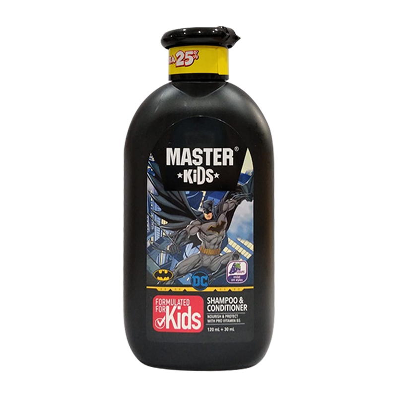 Master Kids Shampoo And Conditioner Batman 150ml | Gogobli