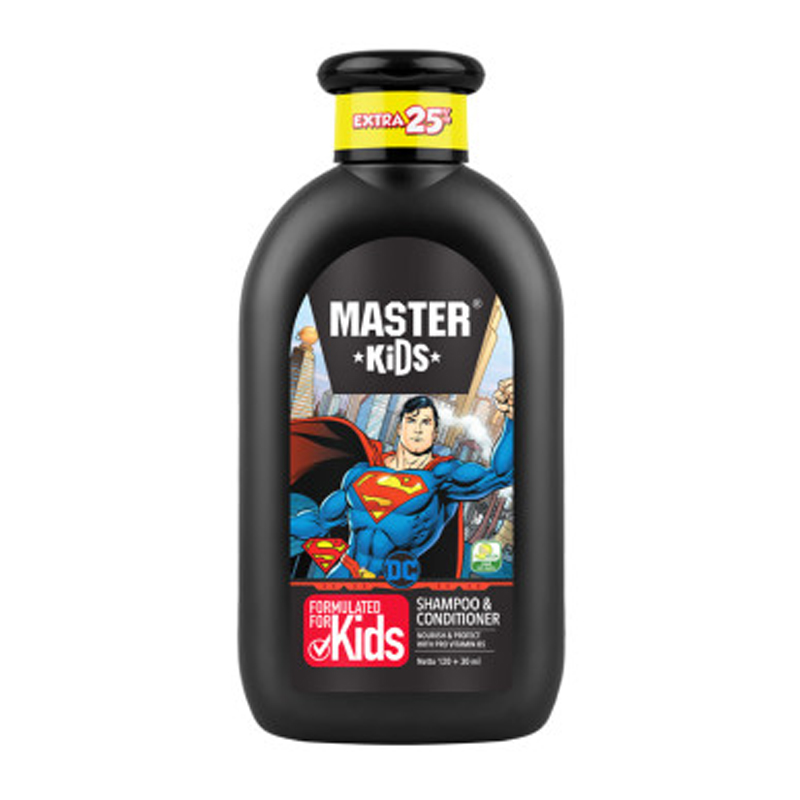 Master Kids Shampoo And Conditioner Superman 150ml | Gogobli