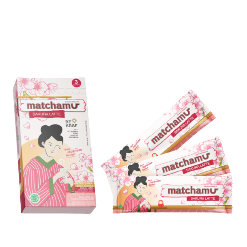 Matchamu Sakura Latte Box (3s @24gr) | Gogobli
