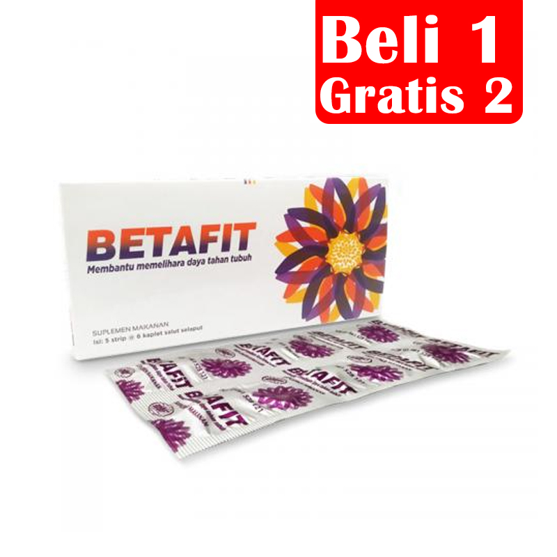 Betafit Kapsul (5 Strip @6 Kaplet Salut Selaput) (BELI 1 Pc BONUS 2 Pcs) | Gogobli