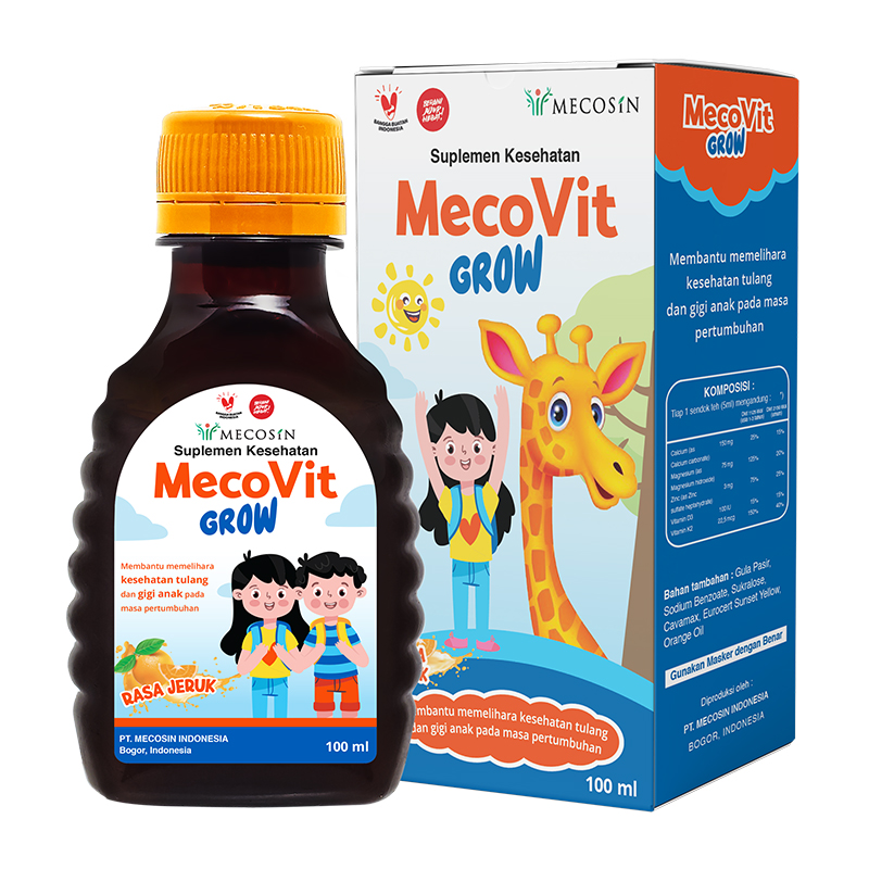 MecoVit Grow Rasa Jeruk 100ml | Gogobli