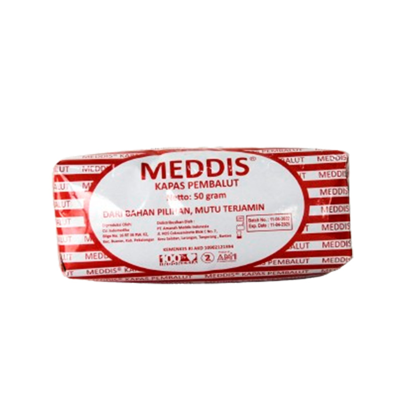 Meddis Kapas Pembalut 50gr | Gogobli
