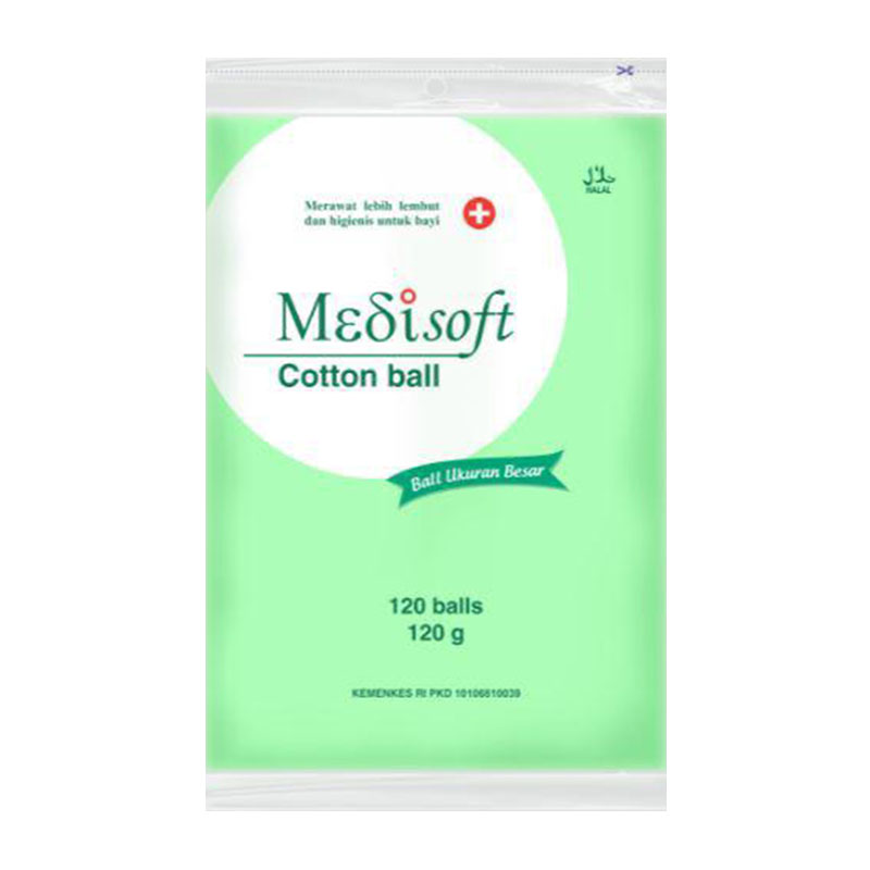Medisoft Cotton Ball Besar 120s | Gogobli