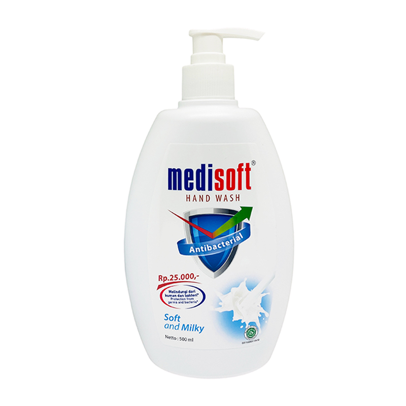 MEDISOFT Hand Wash Antibacterial Soft And Milky 500ml | Gogobli