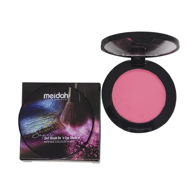 Meidah Cosmetoceutical 2in1 Blush On And Eyeshadow Intense Colour Matte E1 Pink Holic | Gogobli