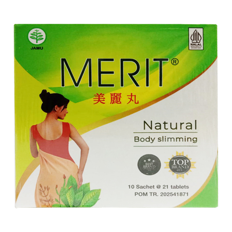 Merit Natural Body Slimming (10 Sachet @ 21 Tablets) | Gogobli